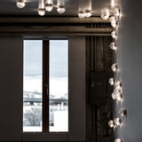 Luxury Copper Mesh and Clear Blown Glass Wall Sconce for Indoor Lighting