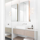 Luxury Copper Mesh and Clear Blown Glass Wall Sconce for Indoor Lighting