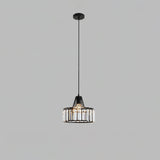 Luxury Crystal Glass Drum Chandelier Modern Ceiling Pendant Light in Gold or Black