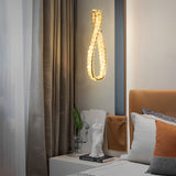 Luxury Crystal Ring LED Pendant Lamp Modern Circle Chandelier with Adjustable Cord and 3 Color Dimming