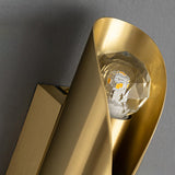 Luxury Diamonds Brass Wall Sconce Modern Textured Glass Vanity Light