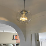 Luxury Electroplated Glass LED Pendant Light Modern Hanging Ceiling Lamp for Dining Room and Kitchen
