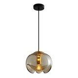 Luxury Electroplated Glass LED Pendant Light Modern Hanging Ceiling Lamp for Dining Room and Kitchen