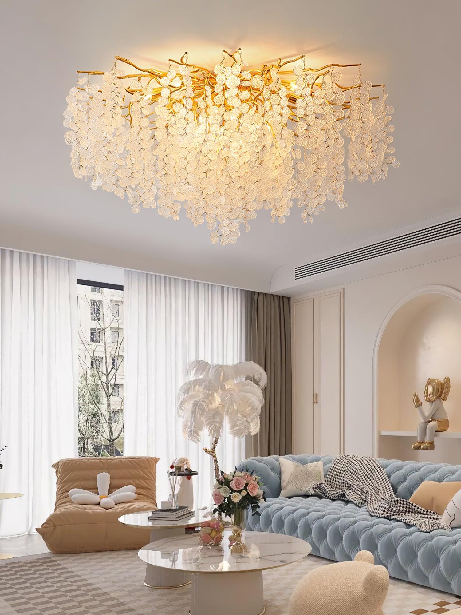 luxury-glass-leaf-flush-mount-chandelier-modern-gold-branch-ceiling-light