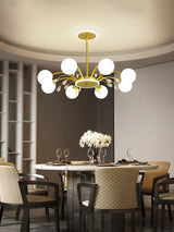 Luxury Glass Raindrop Chandelier Elegant Modern Ceiling Pendant Light Fixture