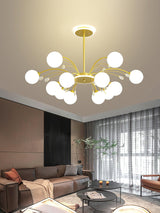Luxury Glass Raindrop Chandelier Elegant Modern Ceiling Pendant Light Fixture