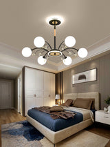 Luxury Glass Raindrop Chandelier Elegant Modern Ceiling Pendant Light Fixture