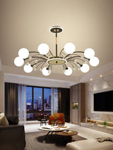 Luxury Glass Raindrop Chandelier Elegant Modern Ceiling Pendant Light Fixture