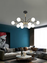 Luxury Glass Raindrop Chandelier Elegant Modern Ceiling Pendant Light Fixture