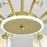 Luxury Glass Raindrop Chandelier Elegant Modern Ceiling Pendant Light Fixture