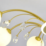 Luxury Glass Raindrop Chandelier Elegant Modern Ceiling Pendant Light Fixture