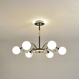 Luxury Glass Raindrop Chandelier Elegant Modern Ceiling Pendant Light Fixture