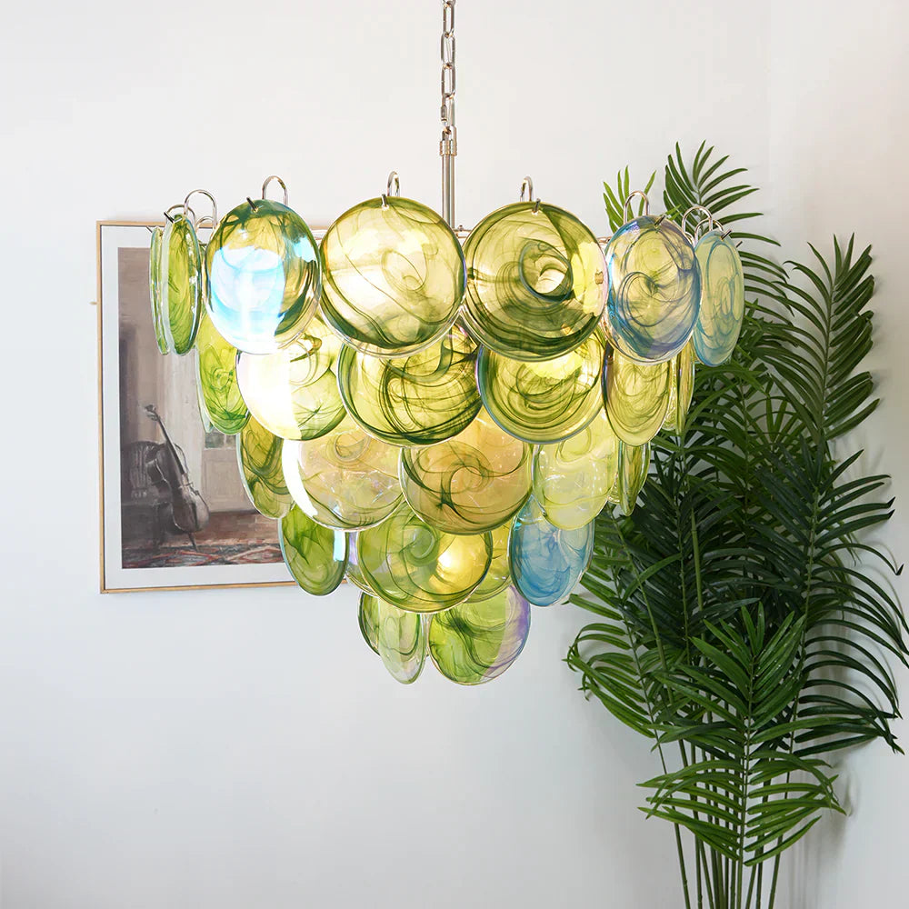 luxury-green-murano-iridescent-glass-disc-chandelier-elegant-mid-century-modern-ceiling-lamp