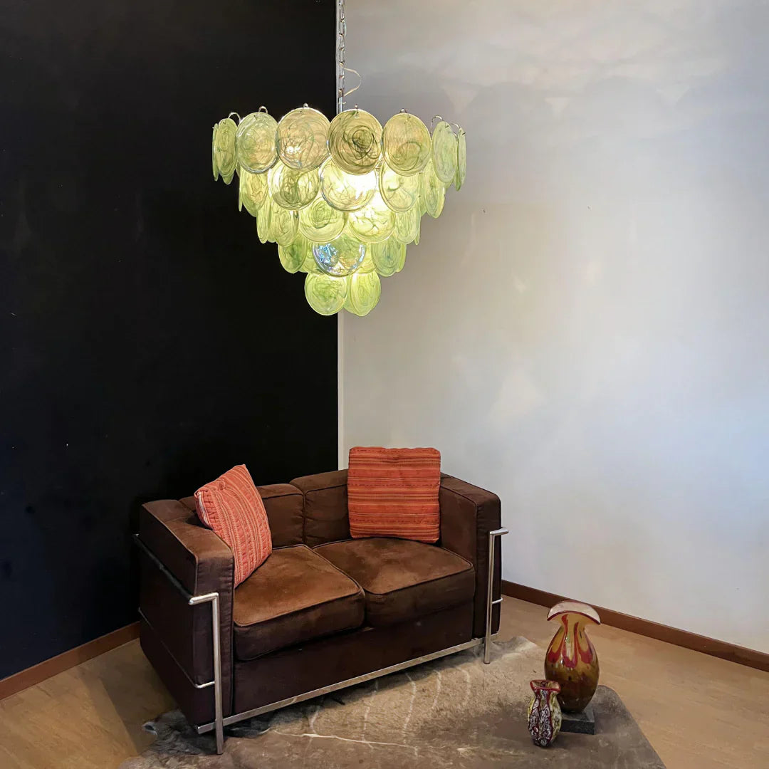 luxury-green-murano-iridescent-glass-disc-chandelier-elegant-mid-century-modern-ceiling-lamp