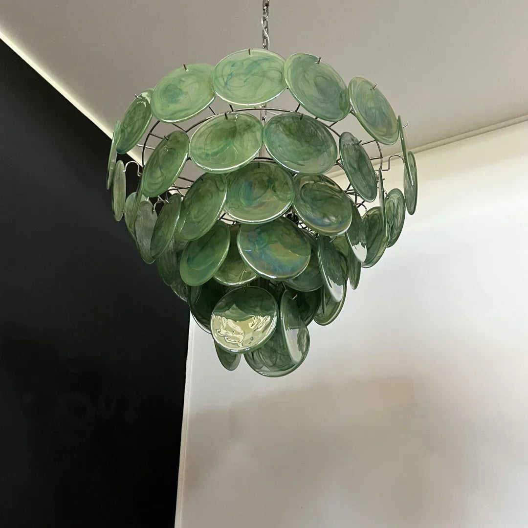 luxury-green-murano-iridescent-glass-disc-chandelier-elegant-mid-century-modern-ceiling-lamp