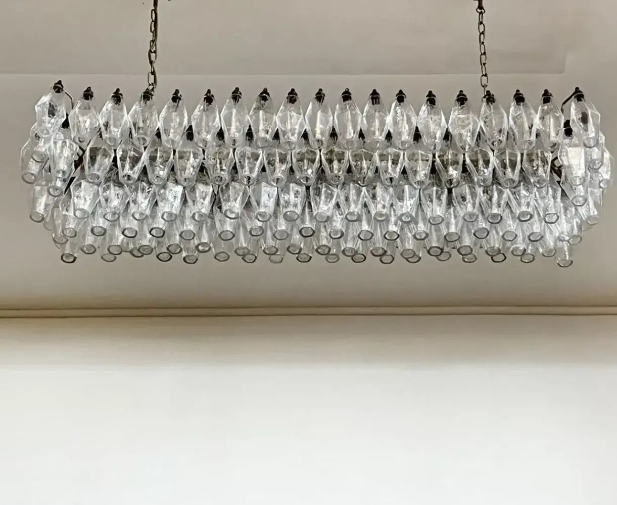 luxury-handcrafted-transparent-murano-poliedri-glass-chandelier-for-modern-dining-rooms