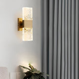 Luxury LED Crystal Wall Sconce Modern Water Ripple Glass Lighting for Living Room and Hallway