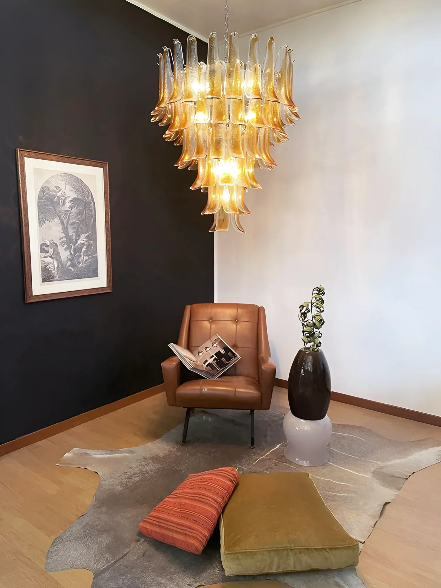 luxury-murano-amber-glass-petal-chandelier-hand-blown-glass-petals-ceiling-light