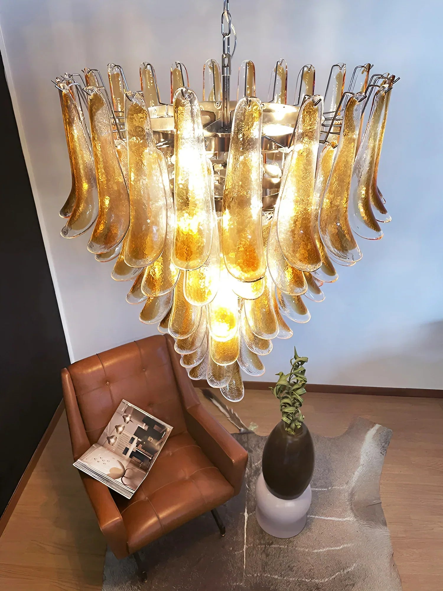 luxury-murano-amber-glass-petal-chandelier-hand-blown-glass-petals-ceiling-light