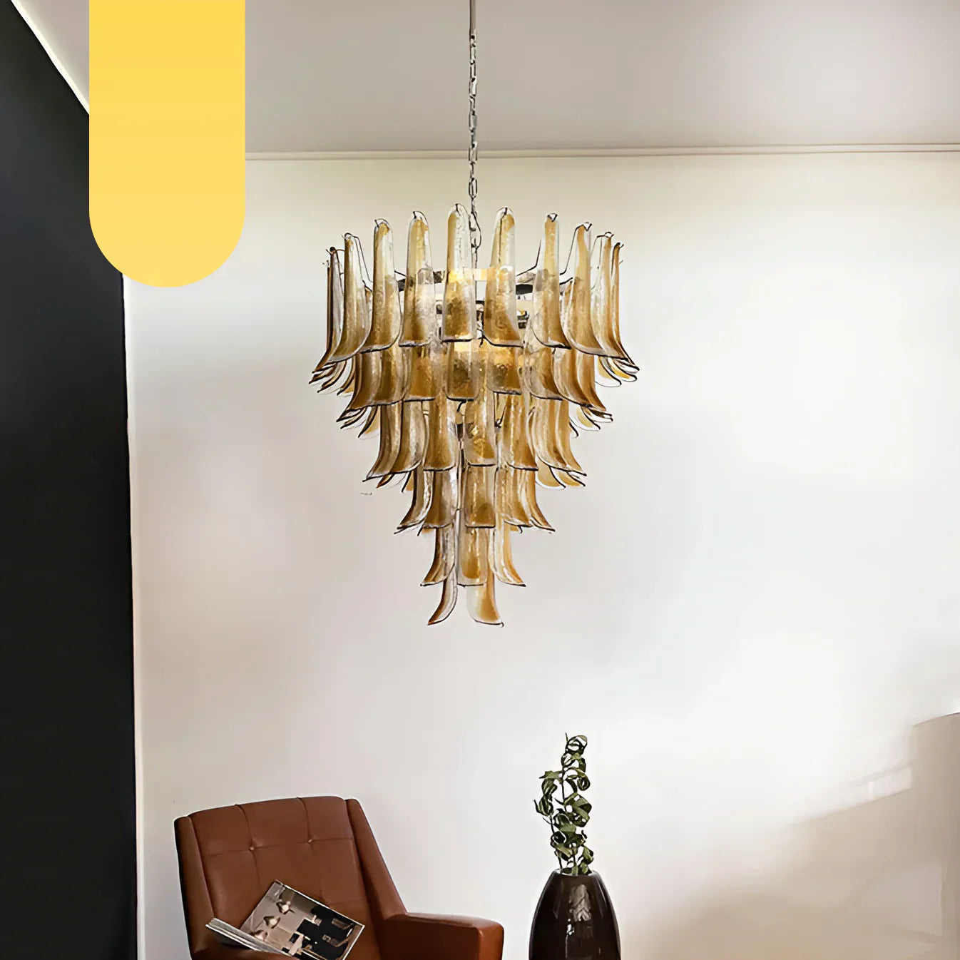 luxury-murano-amber-glass-petal-chandelier-hand-blown-glass-petals-ceiling-light