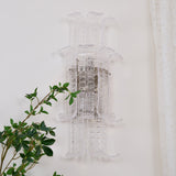 Luxury Murano Glass Textured Wall Sconce Modern Chrome Indoor Lighting Fixture