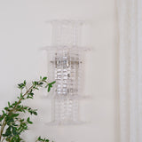 Luxury Murano Glass Textured Wall Sconce Modern Chrome Indoor Lighting Fixture