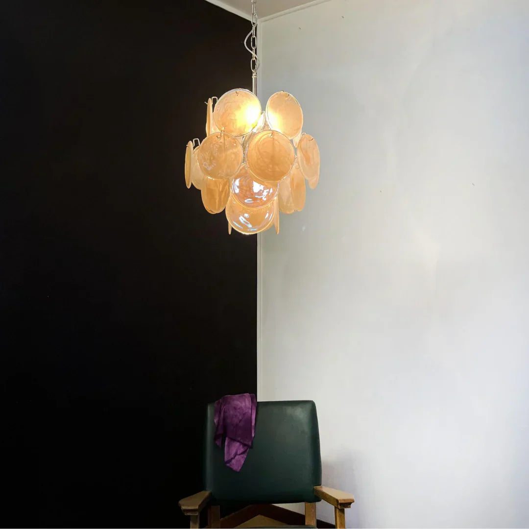 luxury-murano-gold-glass-disk-chandelier-vintage-style-pendant-light-for-elegant-living-room