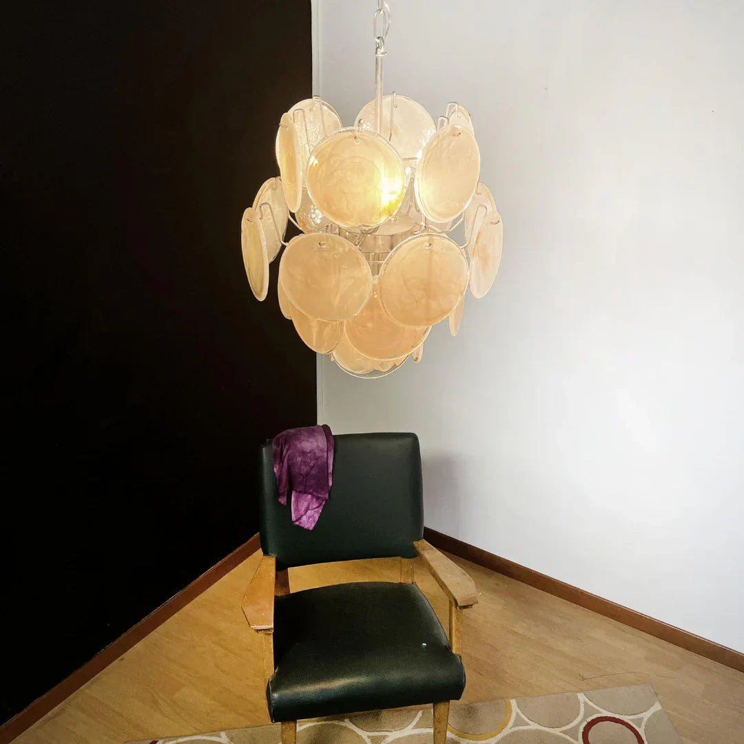 luxury-murano-gold-glass-disk-chandelier-vintage-style-pendant-light-for-elegant-living-room
