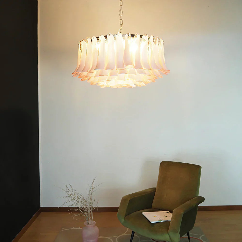 luxury-murano-pink-glass-petal-chandelier-with-gold-chrome-or-nickel-metal-finish