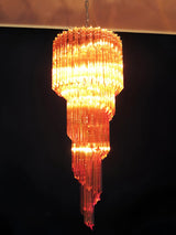 luxury-murano-style-spiral-amber-prism-glass-chandelier-for-elegant-entryways-and-foyer