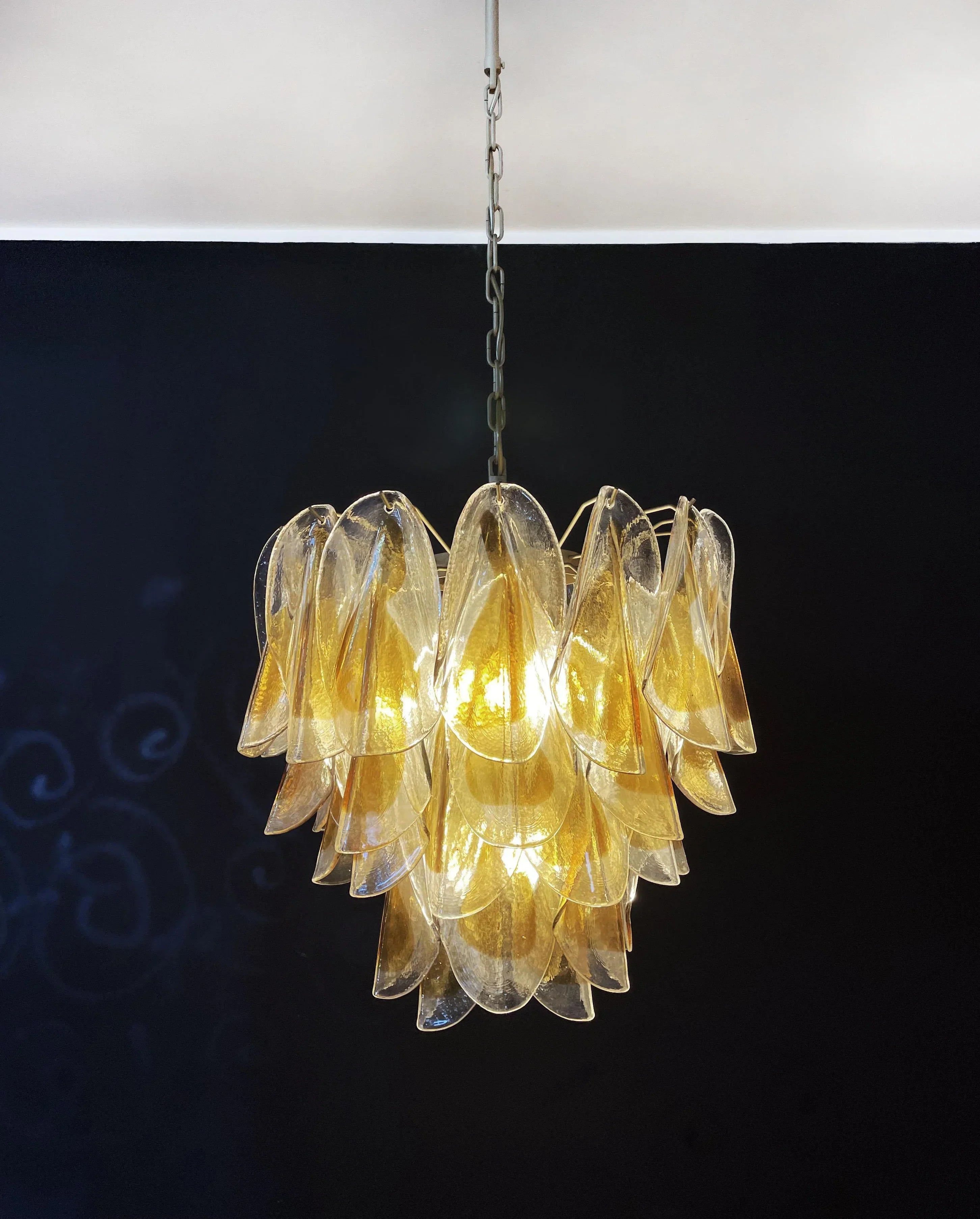 luxury-murano-style-swallow-amber-glass-chandelier-with-premium-metal-finish-options-for-home-decor