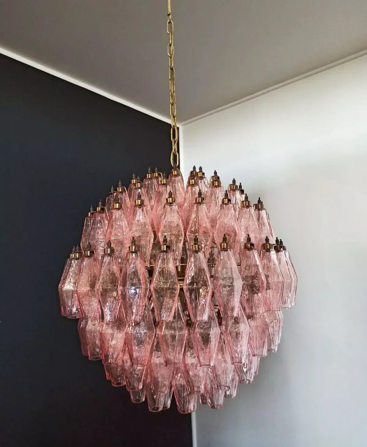 luxury-pink-murano-poliedri-glass-chandelier-modern-spherical-pendant-light-fixture