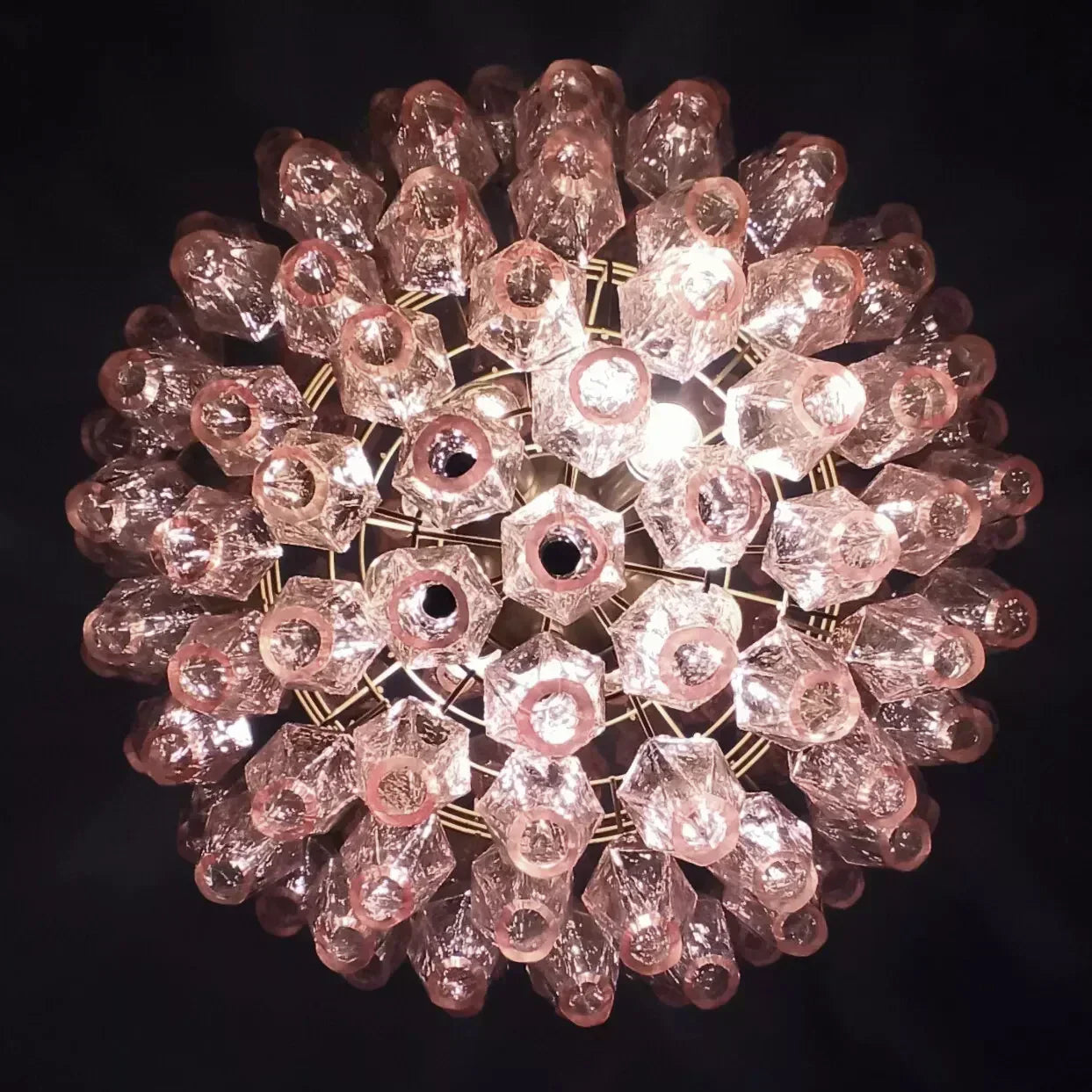 luxury-pink-murano-poliedri-glass-chandelier-modern-spherical-pendant-light-fixture