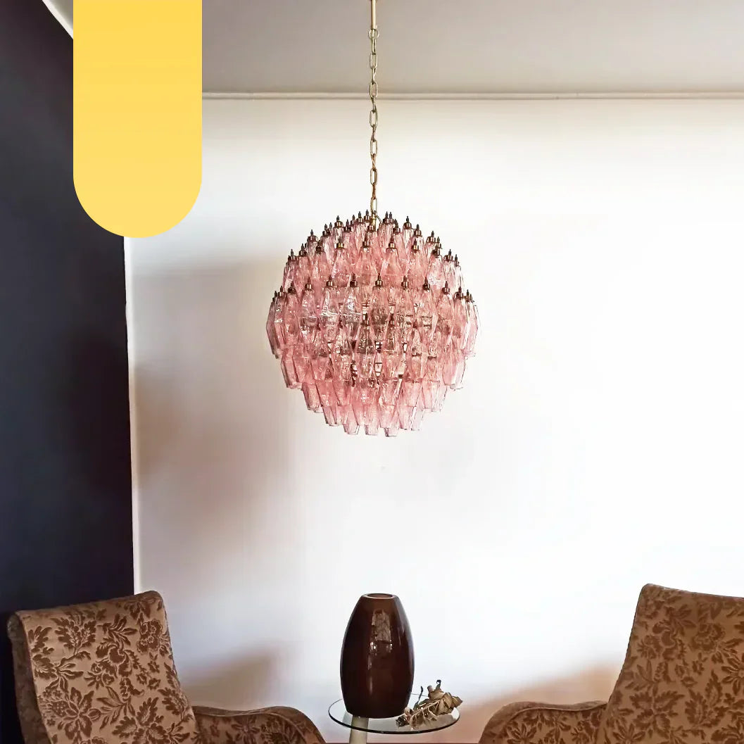 luxury-pink-murano-poliedri-glass-chandelier-modern-spherical-pendant-light-fixture