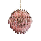luxury-pink-murano-poliedri-glass-chandelier-modern-spherical-pendant-light-fixture