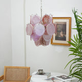 luxury-pink-murano-style-glass-disk-chandelier-elegant-mid-century-ceiling-light