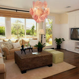 luxury-pink-murano-style-glass-disk-chandelier-elegant-mid-century-ceiling-light