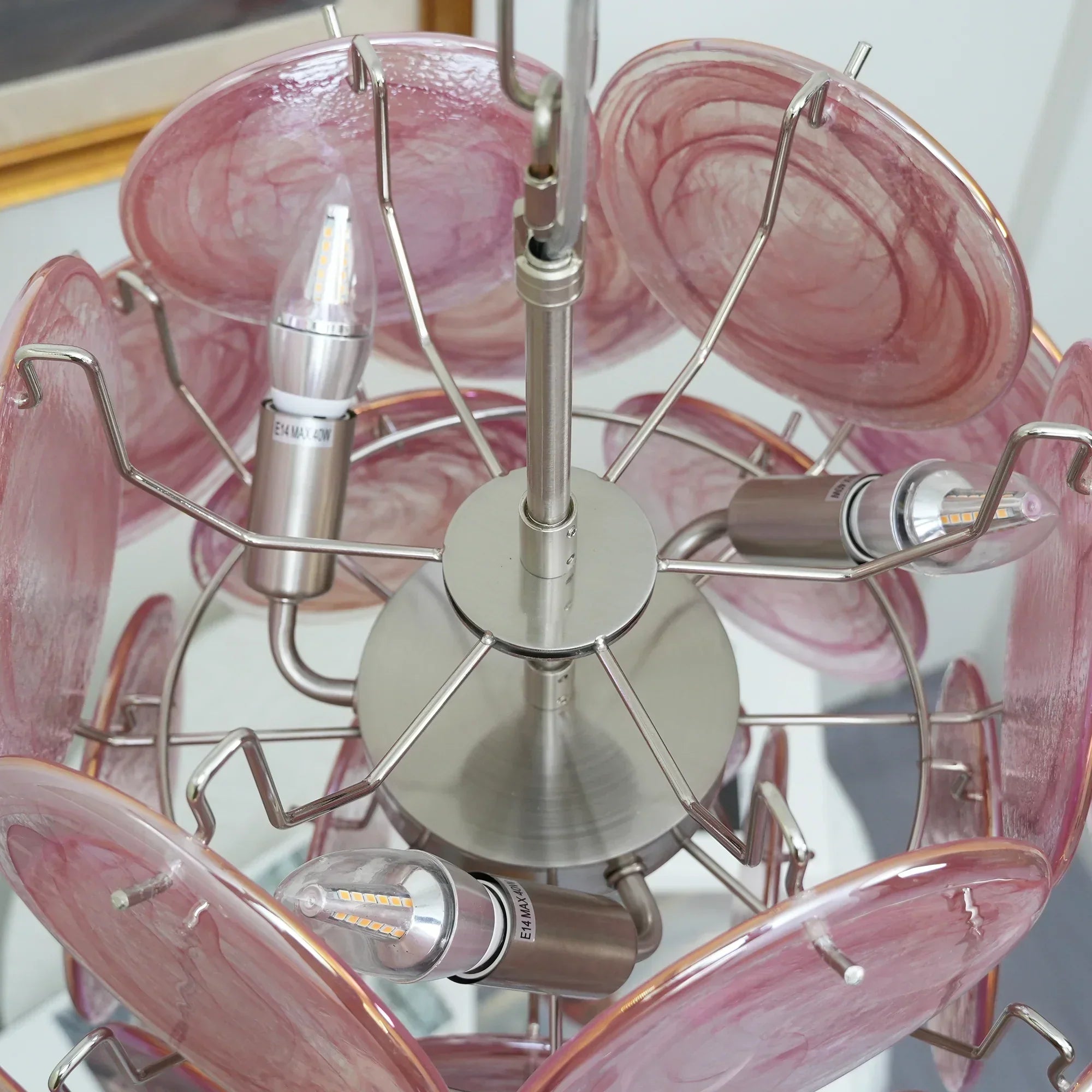 luxury-pink-murano-style-glass-disk-chandelier-elegant-mid-century-ceiling-light