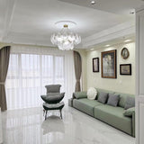 luxury-ribbed-glass-shell-pendant-chandelier-brass-finish-modern-ceiling-light-fixture