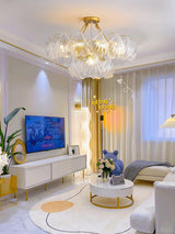 luxury-ribbed-glass-shell-pendant-chandelier-brass-finish-modern-ceiling-light-fixture