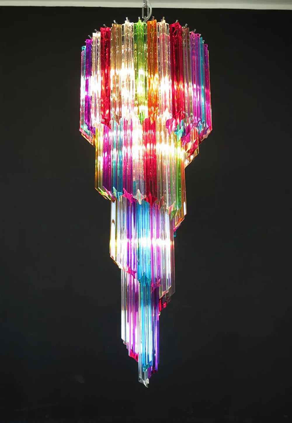 luxury-spiral-glass-prism-chandelier-with-handcrafted-multicolor-transparent-crystals