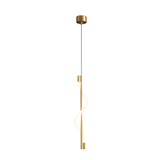 Luxury Spiral Rope LED Pendant Light with Dimmable Remote Control Modern Brass Hanging Ceiling Lamp