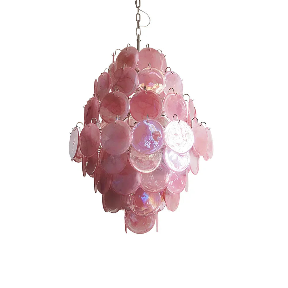 luxury-vintage-murano-pink-glass-disk-chandelier-large-italian-design-pendant-light