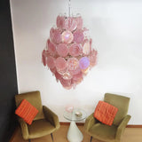 luxury-vintage-murano-pink-glass-disk-chandelier-large-italian-design-pendant-light
