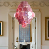 luxury-vintage-murano-pink-glass-disk-chandelier-large-italian-design-pendant-light