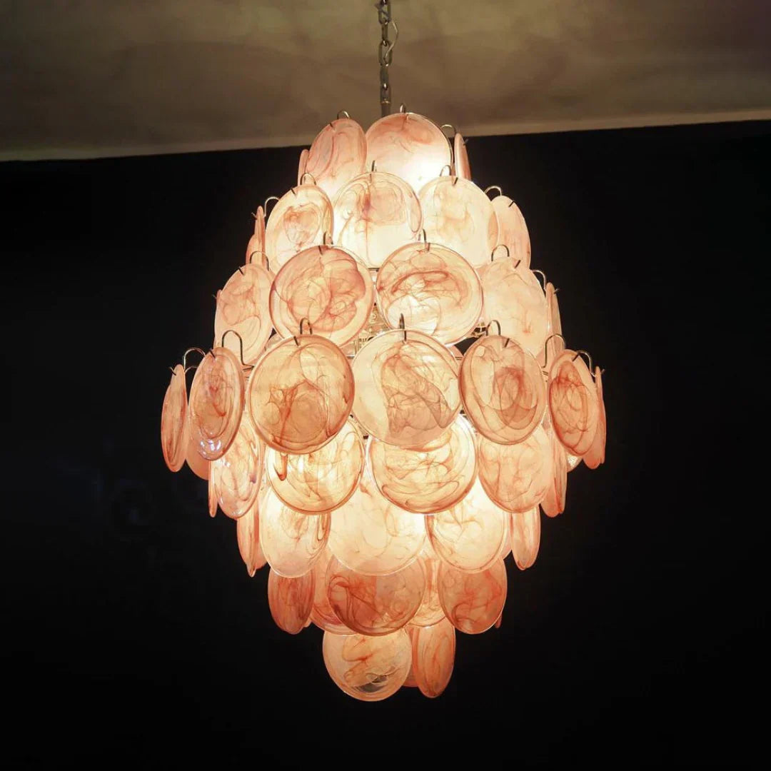 luxury-vintage-murano-pink-glass-disk-chandelier-large-italian-design-pendant-light