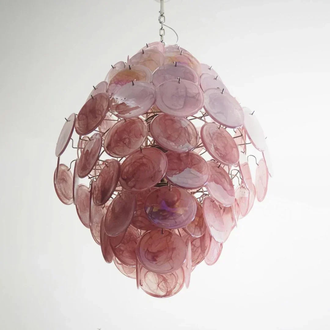 luxury-vintage-murano-pink-glass-disk-chandelier-large-italian-design-pendant-light