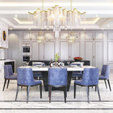 Luxury Waterfall Metal Chain Chandelier Modern Cascading Pendant Light for Dining Room