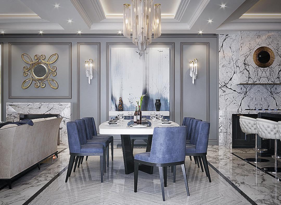 Luxury Waterfall Metal Chain Chandelier Modern Cascading Pendant Light for Dining Room