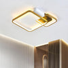 Modern Gold Geometric LED Flush Mount Ceiling Light for Nordic Living Room Decor